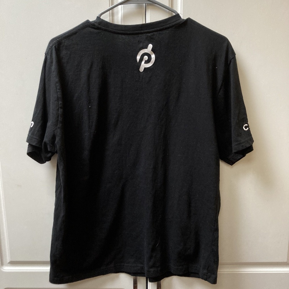 Peloton Century 100 Cotton Adult Men's Black Biking Cycling -Shirt Size Medium - Picture 6 of 11